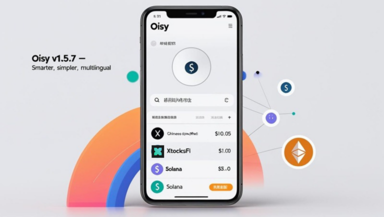 Oisy Adds Chinese Language Support and Expands Token Features in v1.5.7 Update