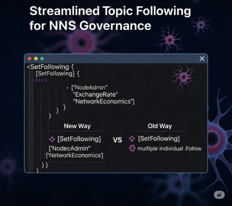 NNS Governance API Adds Multi-Topic Follow Feature