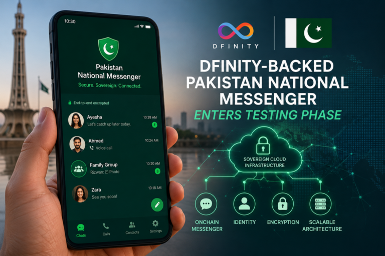 DFINITY-backed Pakistan national messenger enters testing phase