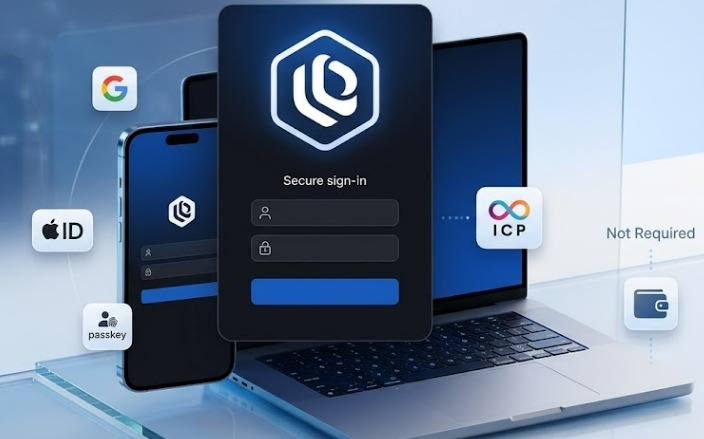 Liquidium adds Internet Identity login with Google, Apple ID and passkeys